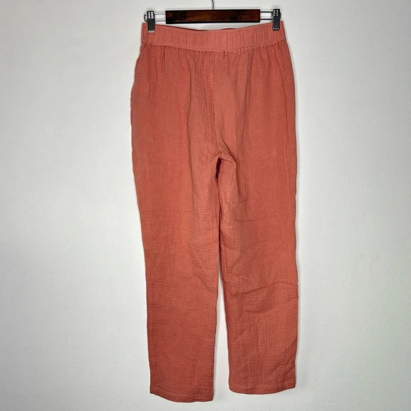 Marine Layer Paula Easy Tapered Pink Gauzy Cotton Pant Size S NWT - Picture 12 of 14